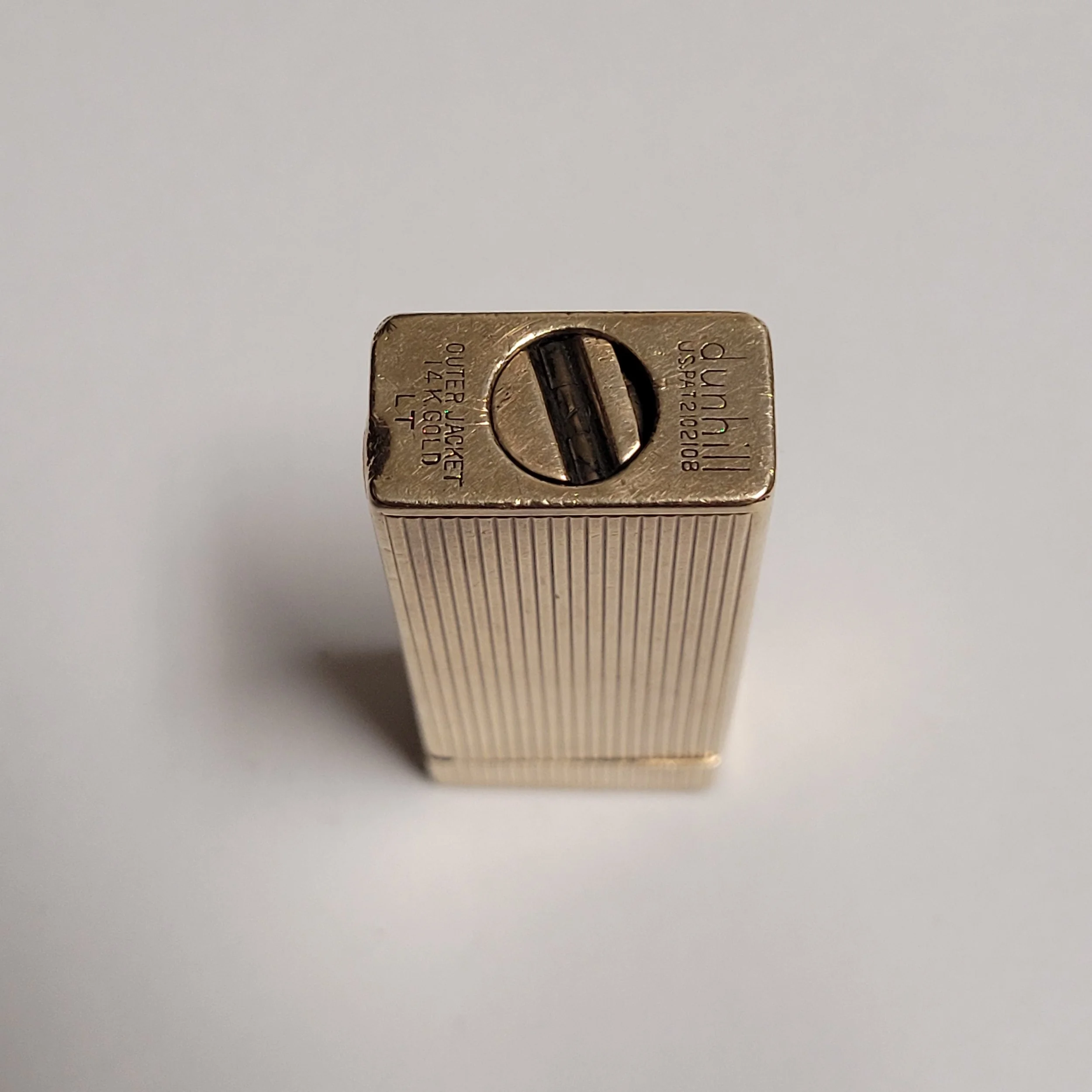 Cartier Gold Plated & Black Enamel — Elegant Lighters